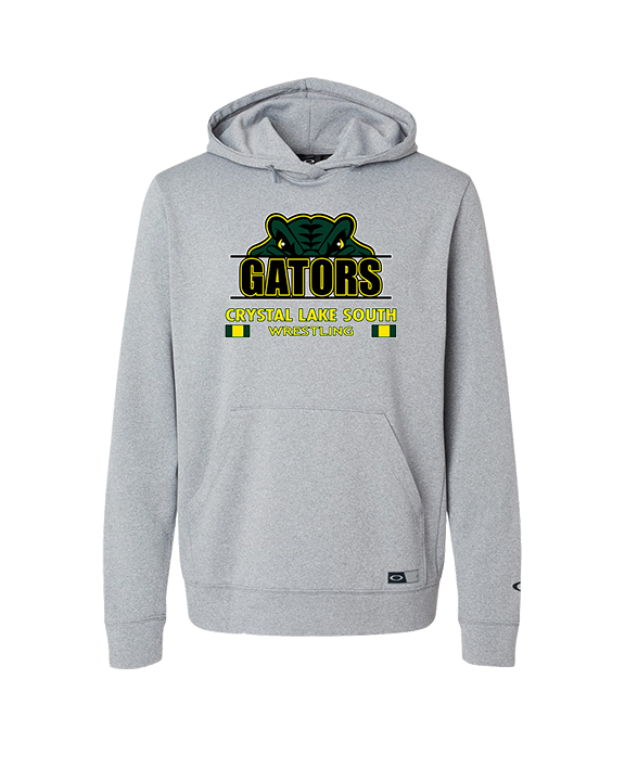 Crystal Lake South HS Wrestling Stacked - Oakley Performance Hoodie
