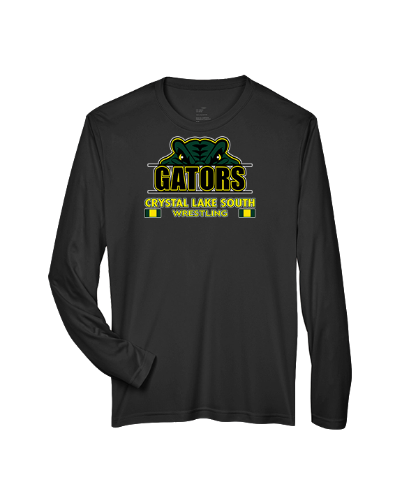 Crystal Lake South HS Wrestling Stacked - Performance Longsleeve