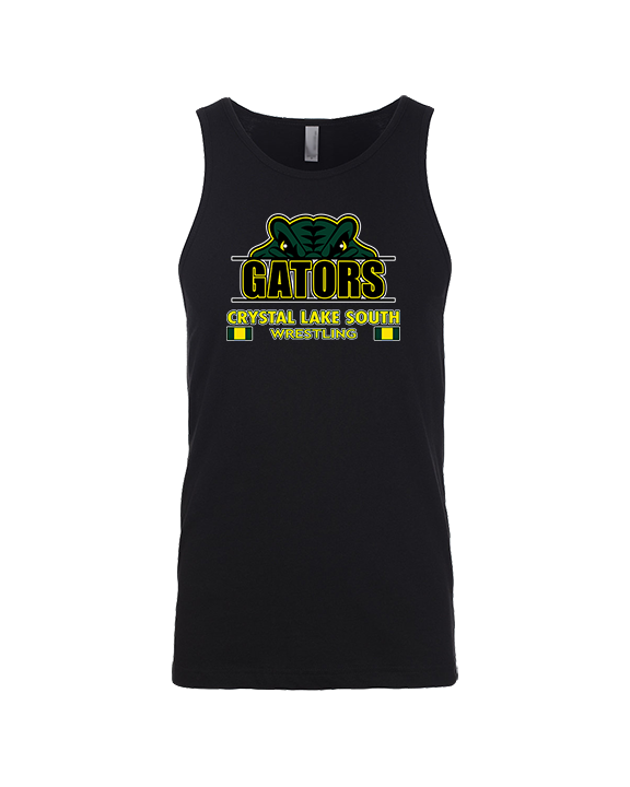Crystal Lake South HS Wrestling Stacked - Tank Top