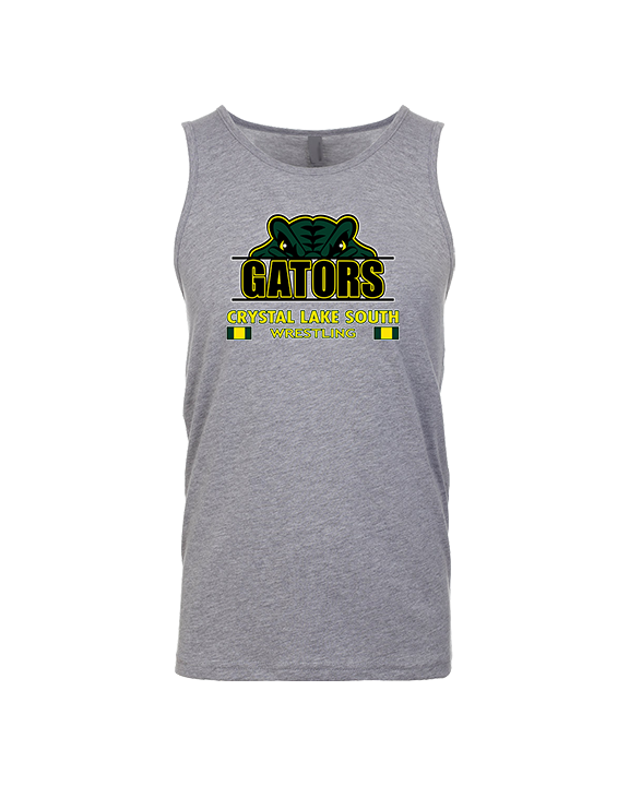 Crystal Lake South HS Wrestling Stacked - Tank Top