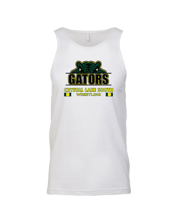 Crystal Lake South HS Wrestling Stacked - Tank Top