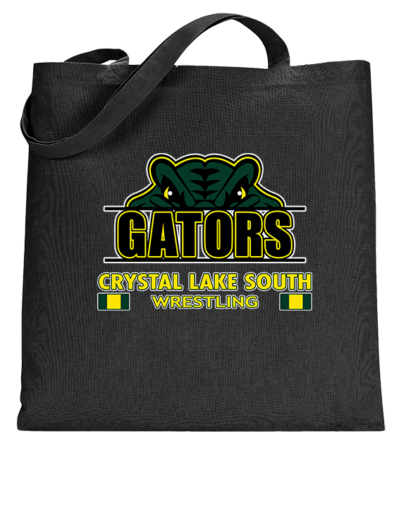 Crystal Lake South HS Wrestling Stacked - Tote