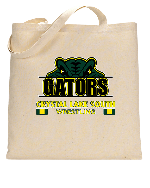 Crystal Lake South HS Wrestling Stacked - Tote