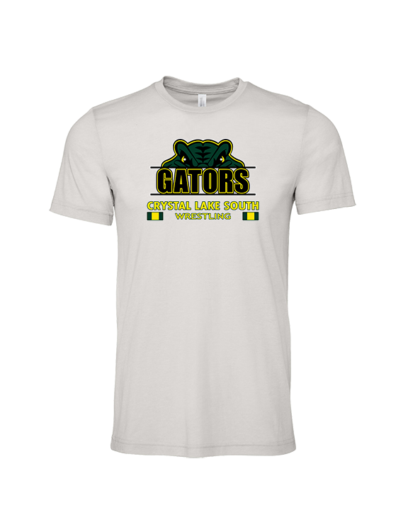 Crystal Lake South HS Wrestling Stacked - Tri-Blend Shirt