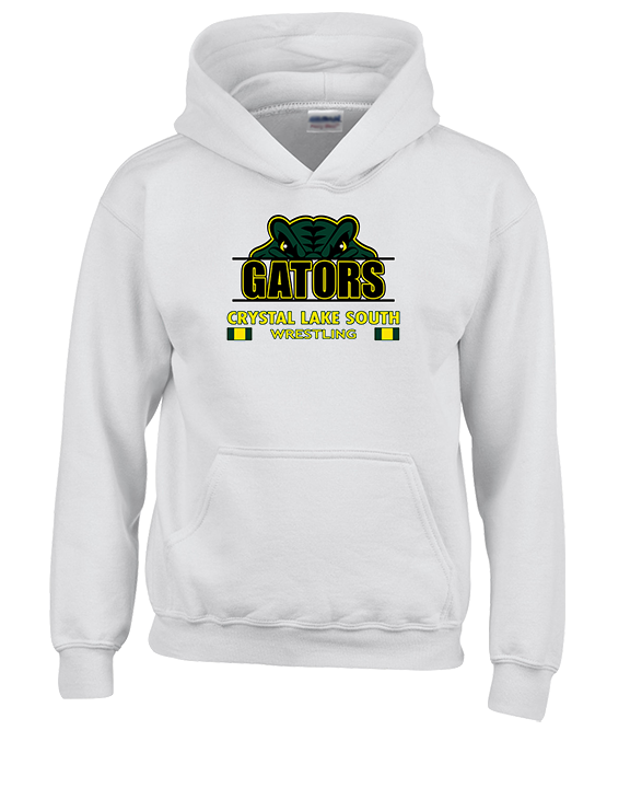 Crystal Lake South HS Wrestling Stacked - Unisex Hoodie