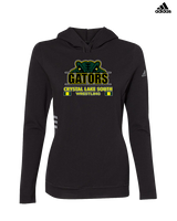 Crystal Lake South HS Wrestling Stacked - Womens Adidas Hoodie