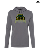 Crystal Lake South HS Wrestling Stacked - Womens Adidas Hoodie