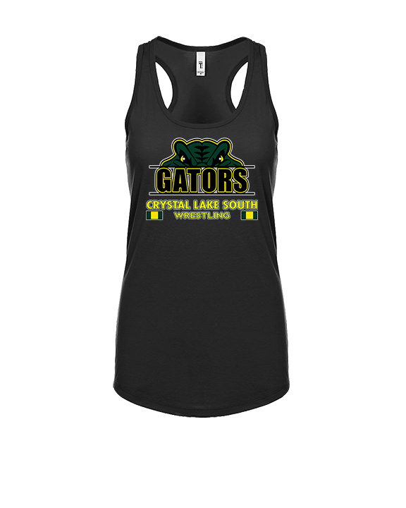 Crystal Lake South HS Wrestling Stacked - Womens Tank Top