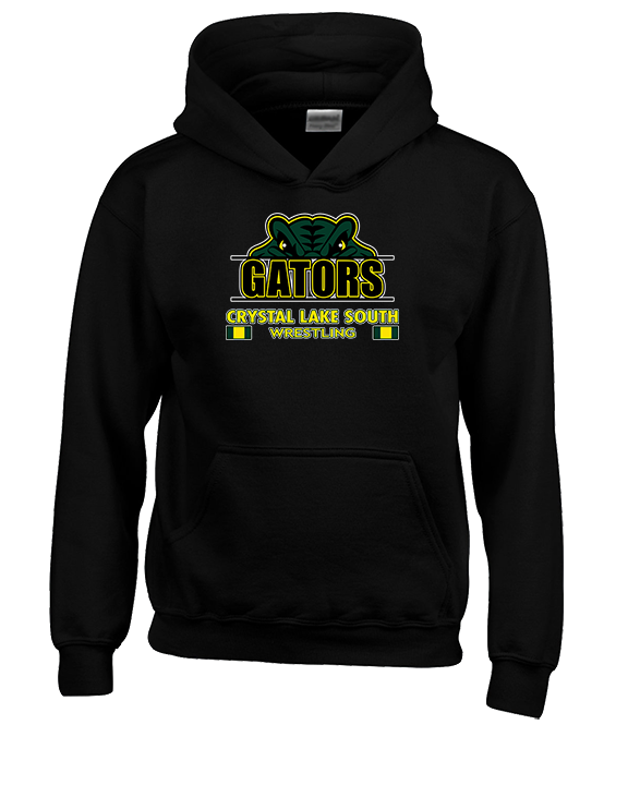 Crystal Lake South HS Wrestling Stacked - Youth Hoodie