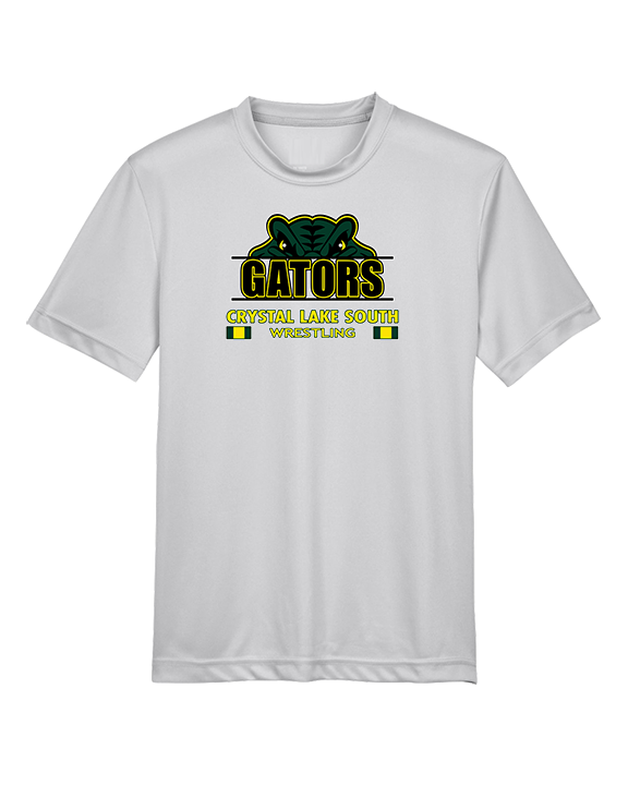 Crystal Lake South HS Wrestling Stacked - Youth Performance Shirt