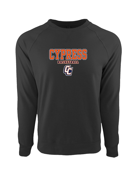 Cypress HS Boys Basketball Block - Crewneck Sweatshirt