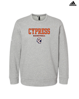 Cypress HS Boys Basketball Block - Mens Adidas Crewneck
