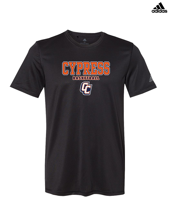 Cypress HS Boys Basketball Block - Mens Adidas Performance Shirt