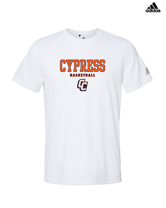 Cypress HS Boys Basketball Block - Mens Adidas Performance Shirt