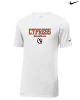 Cypress HS Boys Basketball Block - Mens Nike Cotton Poly Tee