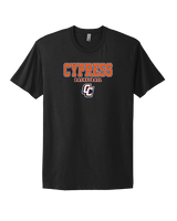 Cypress HS Boys Basketball Block - Mens Select Cotton T-Shirt