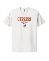 Cypress HS Boys Basketball Block - Mens Select Cotton T-Shirt