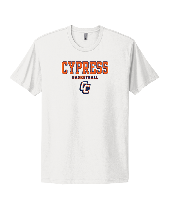 Cypress HS Boys Basketball Block - Mens Select Cotton T-Shirt