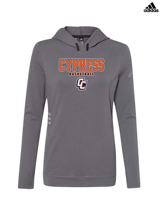 Cypress HS Boys Basketball Block - Womens Adidas Hoodie