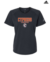 Cypress HS Boys Basketball Block - Womens Adidas Performance Shirt