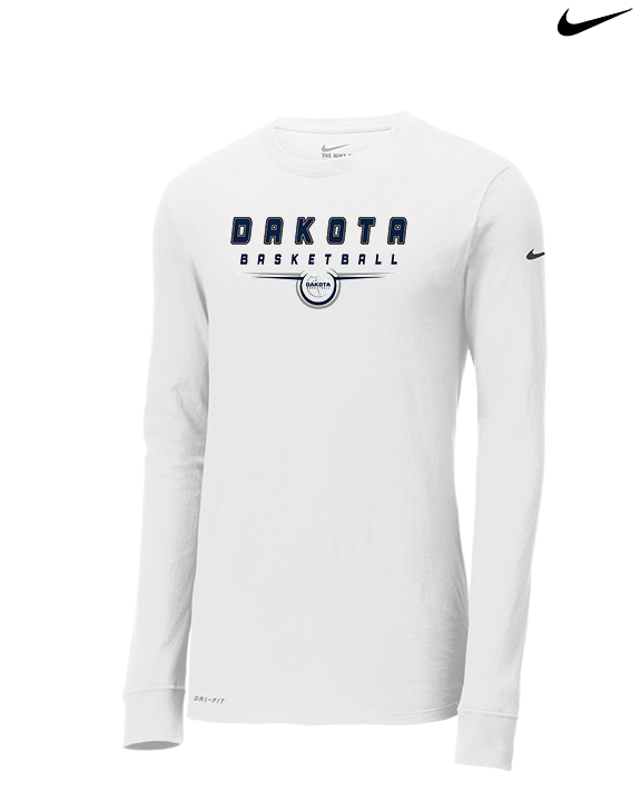 Dakota HS Boys Basketball Design - Mens Nike Longsleeve
