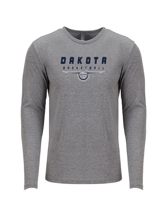 Dakota HS Boys Basketball Design - Tri-Blend Long Sleeve