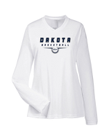Dakota HS Boys Basketball Design - Womens Performance Longsleeve