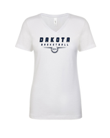 Dakota HS Boys Basketball Design - Womens Vneck