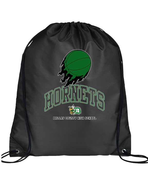 Dallas County HS Girls Basketball On Fire - Drawstring Bag