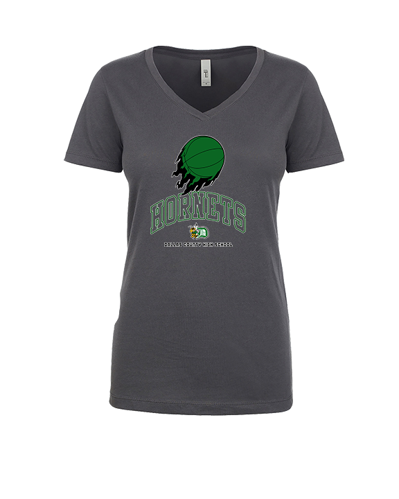 Dallas County HS Girls Basketball On Fire - Womens Vneck