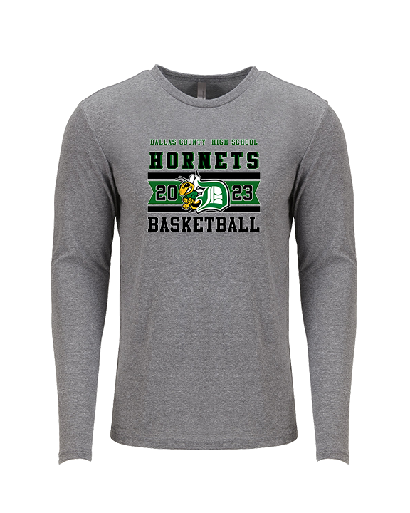 Dallas County HS Girls Basketball Stamp - Tri-Blend Long Sleeve