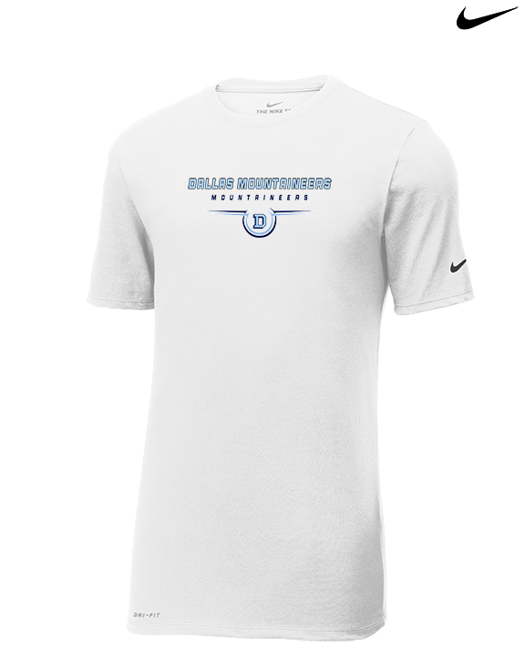 Dallas Mountaineers HS Football Design - Mens Nike Cotton Poly Tee