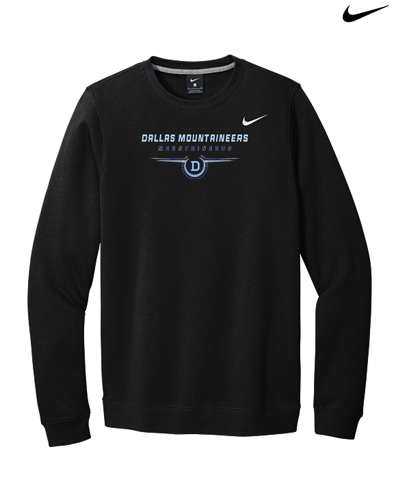 Dallas Mountaineers HS Football Design - Mens Nike Crewneck