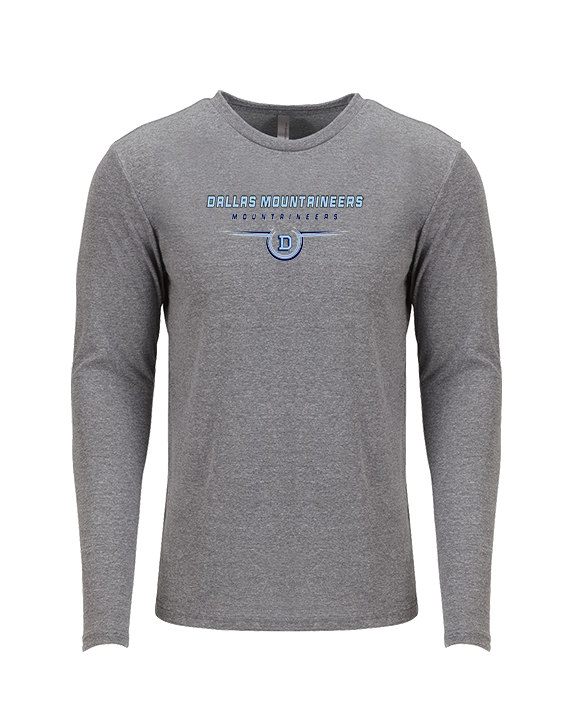 Dallas Mountaineers HS Football Design - Tri-Blend Long Sleeve