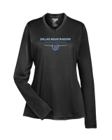 Dallas Mountaineers HS Football Design - Womens Performance Longsleeve