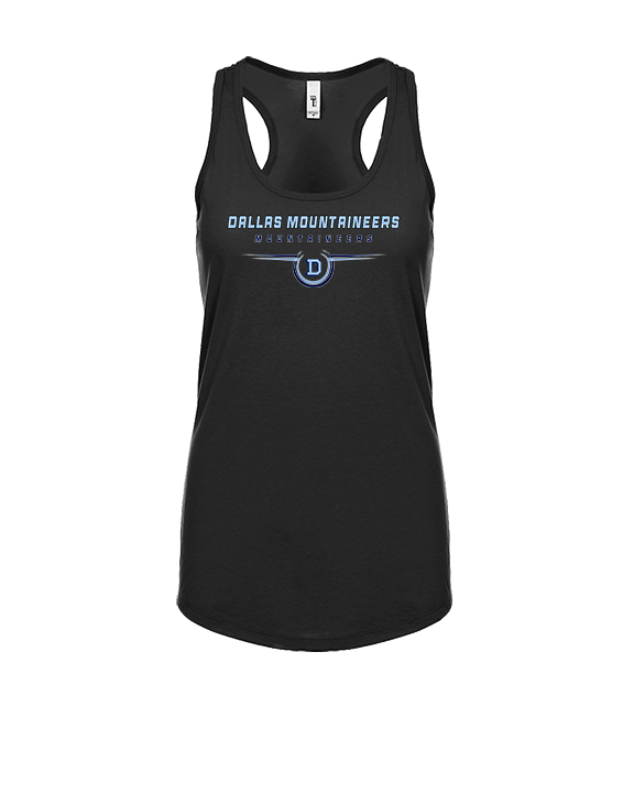 Dallas Mountaineers HS Football Design - Womens Tank Top