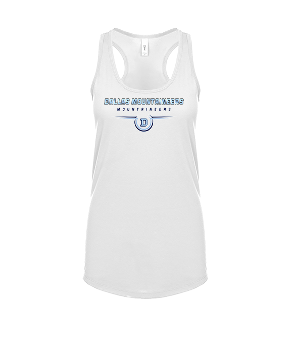Dallas Mountaineers HS Football Design - Womens Tank Top