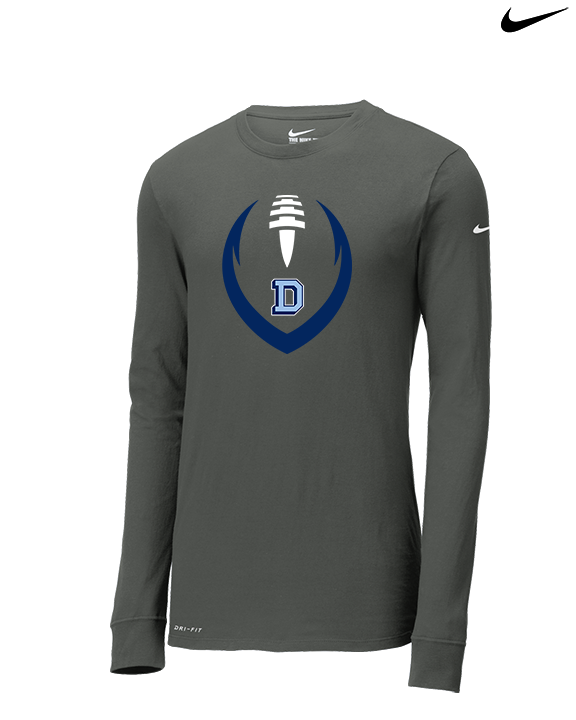 Dallas Mountaineers HS Football Full Football - Mens Nike Longsleeve