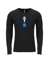 Dallas Mountaineers HS Football Full Football - Tri-Blend Long Sleeve