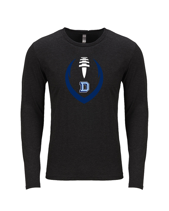 Dallas Mountaineers HS Football Full Football - Tri-Blend Long Sleeve