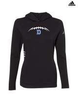 Dallas Mountaineers HS Football Laces - Womens Adidas Hoodie