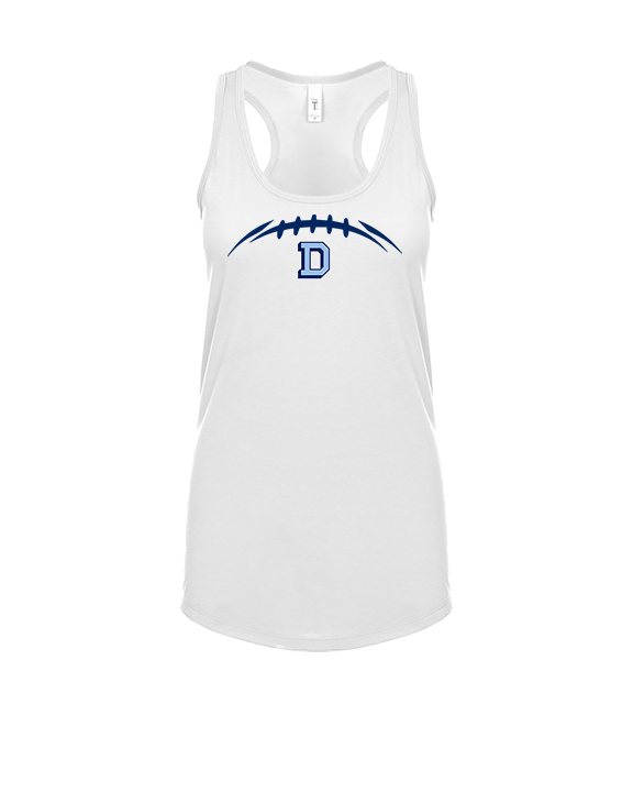 Dallas Mountaineers HS Football Laces - Womens Tank Top