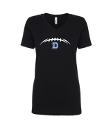 Dallas Mountaineers HS Football Laces - Womens Vneck