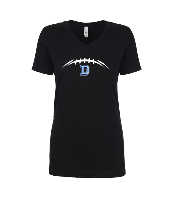 Dallas Mountaineers HS Football Laces - Womens Vneck