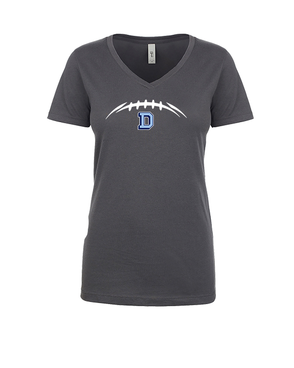 Dallas Mountaineers HS Football Laces - Womens Vneck