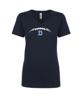 Dallas Mountaineers HS Football Laces - Womens Vneck