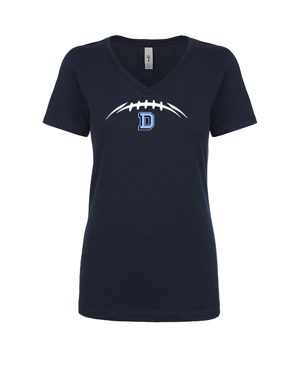 Dallas Mountaineers HS Football Laces - Womens Vneck