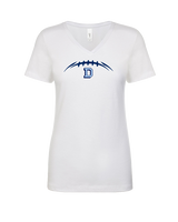 Dallas Mountaineers HS Football Laces - Womens Vneck