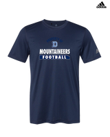 Dallas Mountaineers HS Football Property - Mens Adidas Performance Shirt