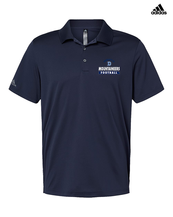 Dallas Mountaineers HS Football Property - Mens Adidas Polo